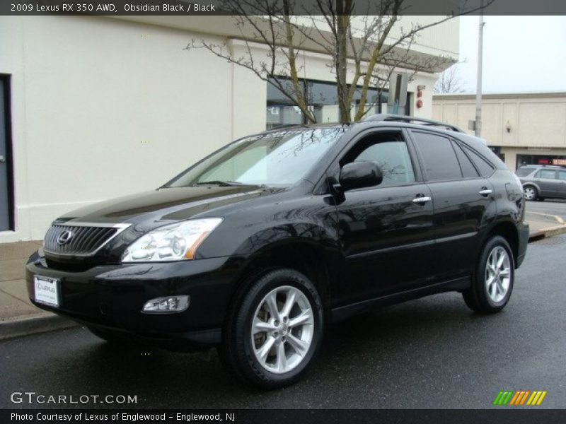 Obsidian Black / Black 2009 Lexus RX 350 AWD