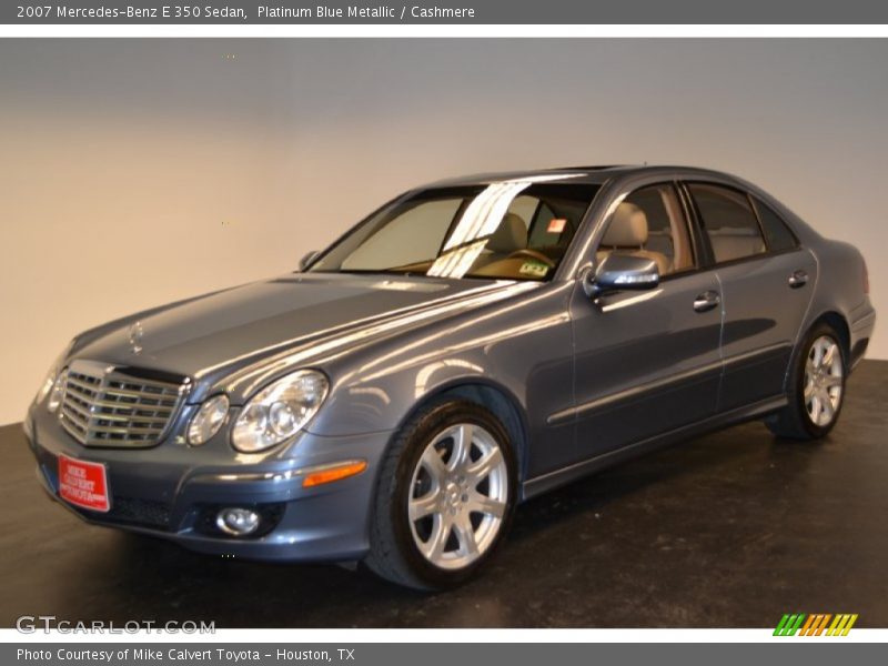 Platinum Blue Metallic / Cashmere 2007 Mercedes-Benz E 350 Sedan