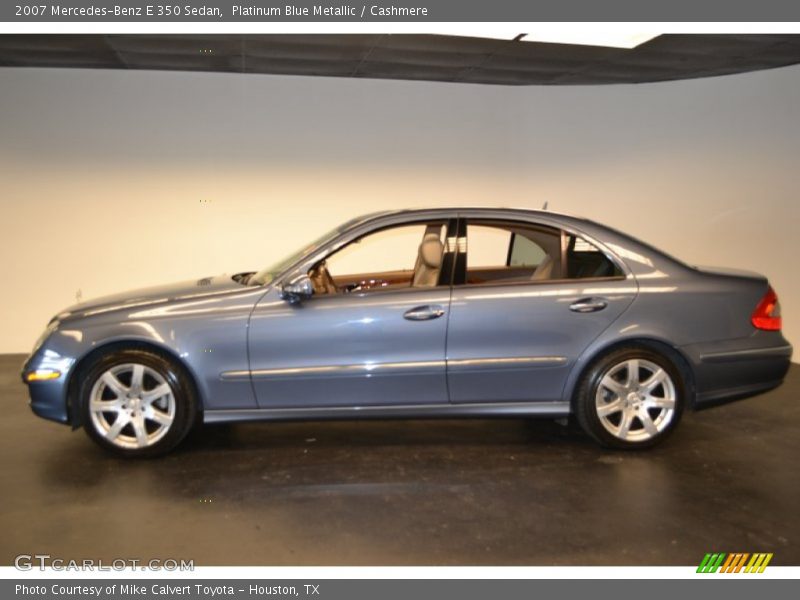 Platinum Blue Metallic / Cashmere 2007 Mercedes-Benz E 350 Sedan