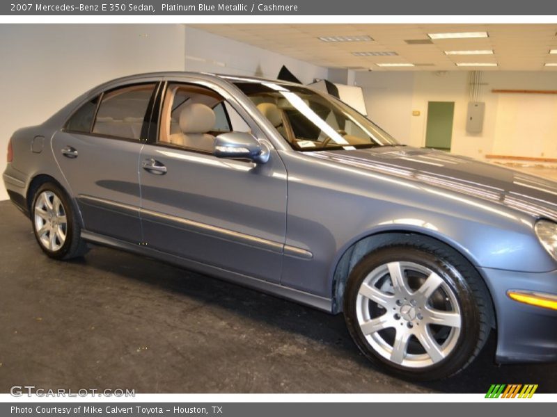 Platinum Blue Metallic / Cashmere 2007 Mercedes-Benz E 350 Sedan