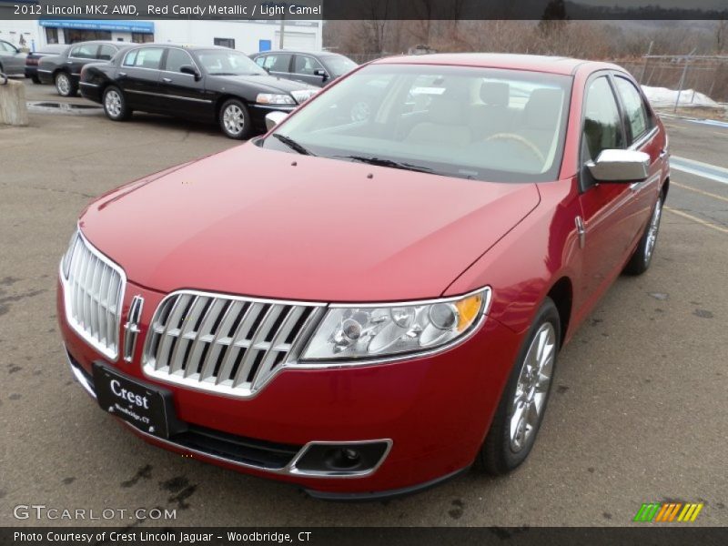 Red Candy Metallic / Light Camel 2012 Lincoln MKZ AWD