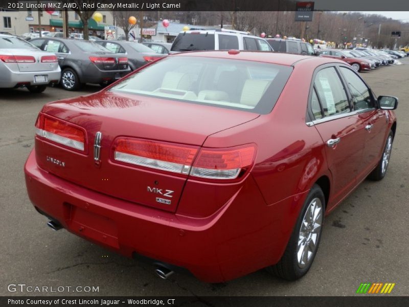 Red Candy Metallic / Light Camel 2012 Lincoln MKZ AWD