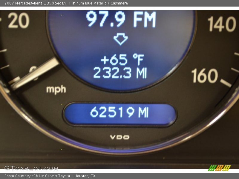 Platinum Blue Metallic / Cashmere 2007 Mercedes-Benz E 350 Sedan