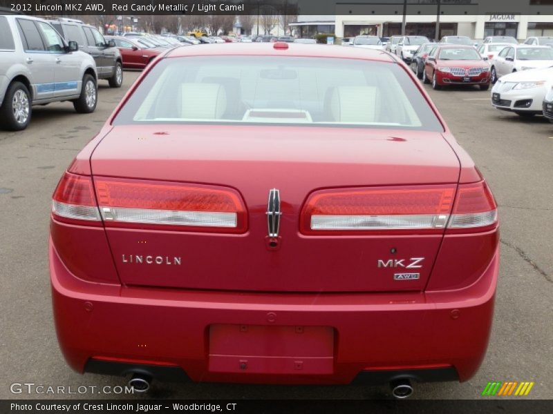 Red Candy Metallic / Light Camel 2012 Lincoln MKZ AWD