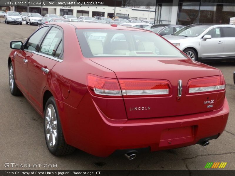 Red Candy Metallic / Light Camel 2012 Lincoln MKZ AWD