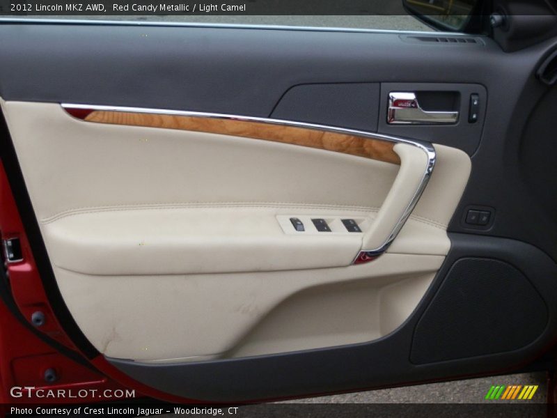 Red Candy Metallic / Light Camel 2012 Lincoln MKZ AWD