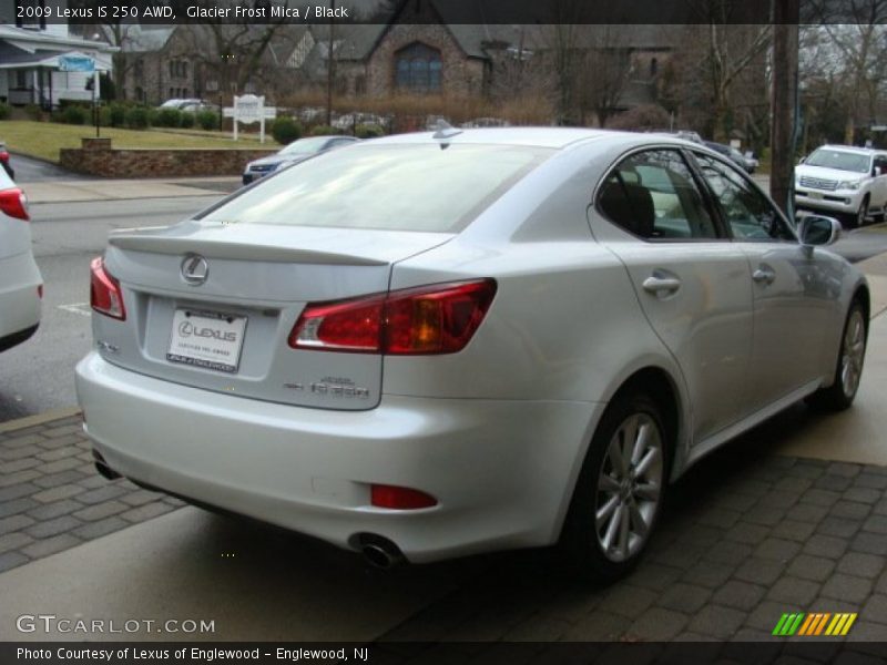 Glacier Frost Mica / Black 2009 Lexus IS 250 AWD