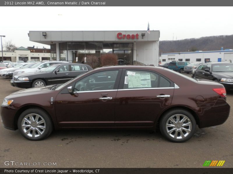 Cinnamon Metallic / Dark Charcoal 2012 Lincoln MKZ AWD