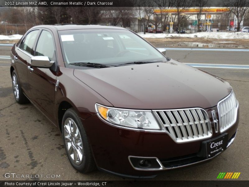 Cinnamon Metallic / Dark Charcoal 2012 Lincoln MKZ AWD