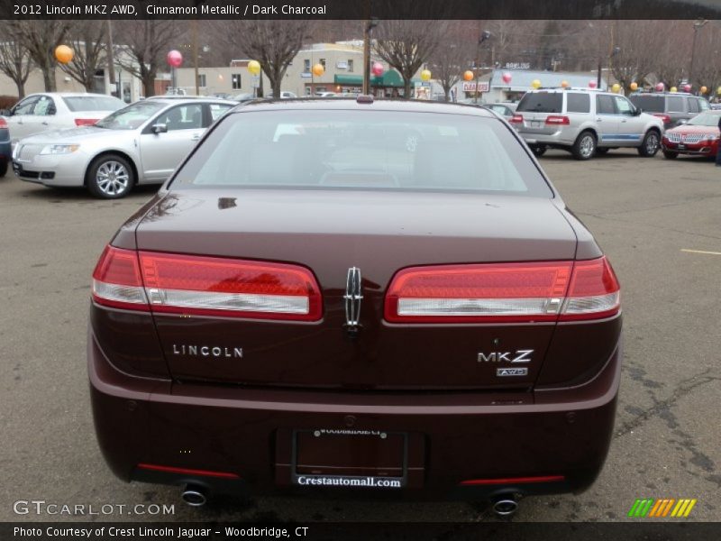 Cinnamon Metallic / Dark Charcoal 2012 Lincoln MKZ AWD