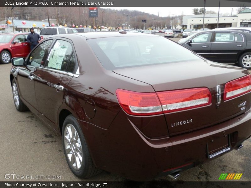 Cinnamon Metallic / Dark Charcoal 2012 Lincoln MKZ AWD