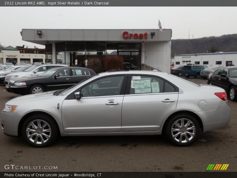 Ingot Silver Metallic / Dark Charcoal 2012 Lincoln MKZ AWD