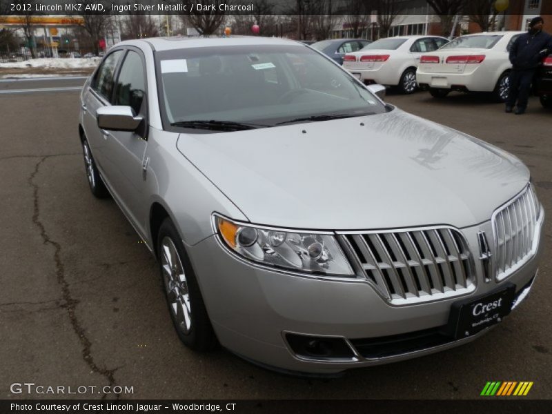 Ingot Silver Metallic / Dark Charcoal 2012 Lincoln MKZ AWD