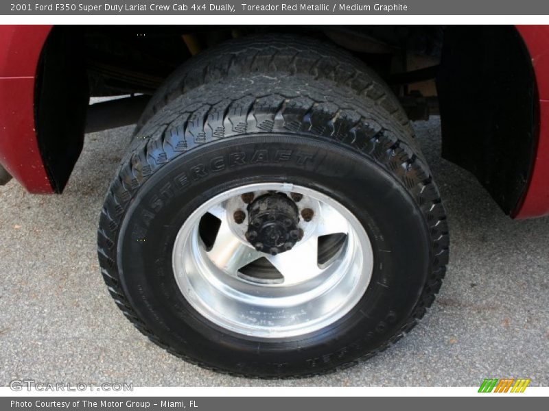 Toreador Red Metallic / Medium Graphite 2001 Ford F350 Super Duty Lariat Crew Cab 4x4 Dually