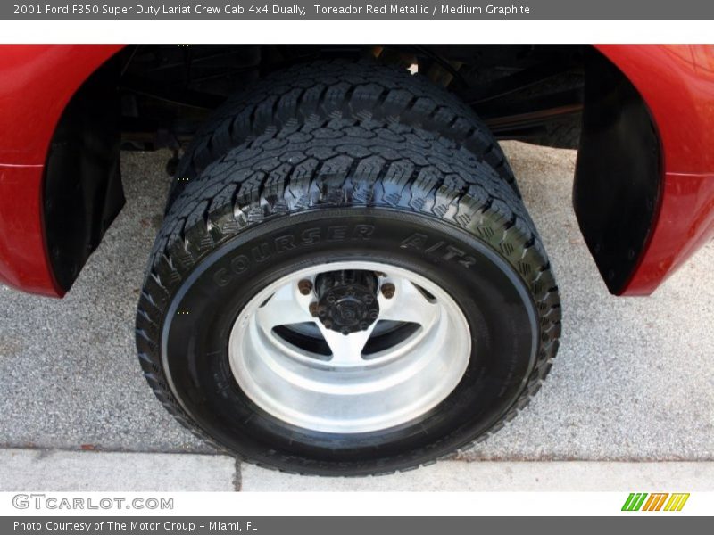 Toreador Red Metallic / Medium Graphite 2001 Ford F350 Super Duty Lariat Crew Cab 4x4 Dually