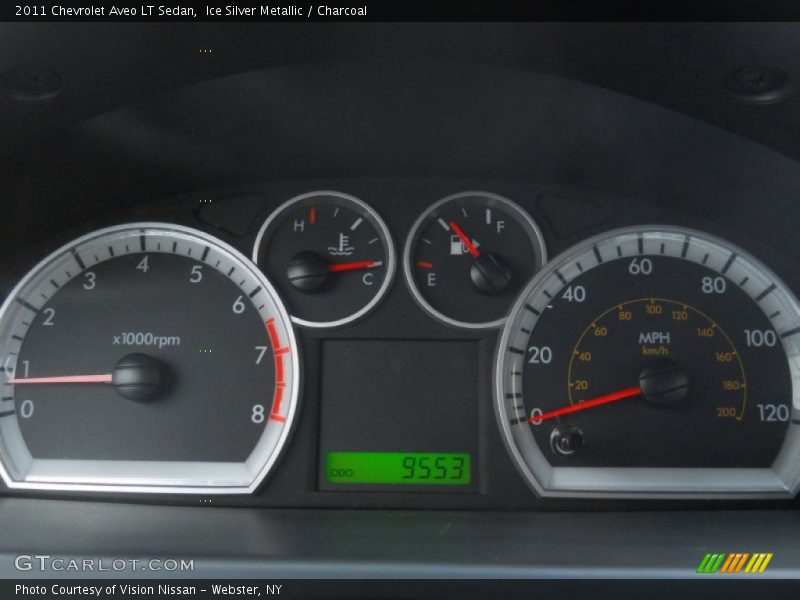 Ice Silver Metallic / Charcoal 2011 Chevrolet Aveo LT Sedan