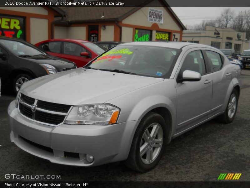 Bright Silver Metallic / Dark Slate Gray 2010 Dodge Avenger R/T