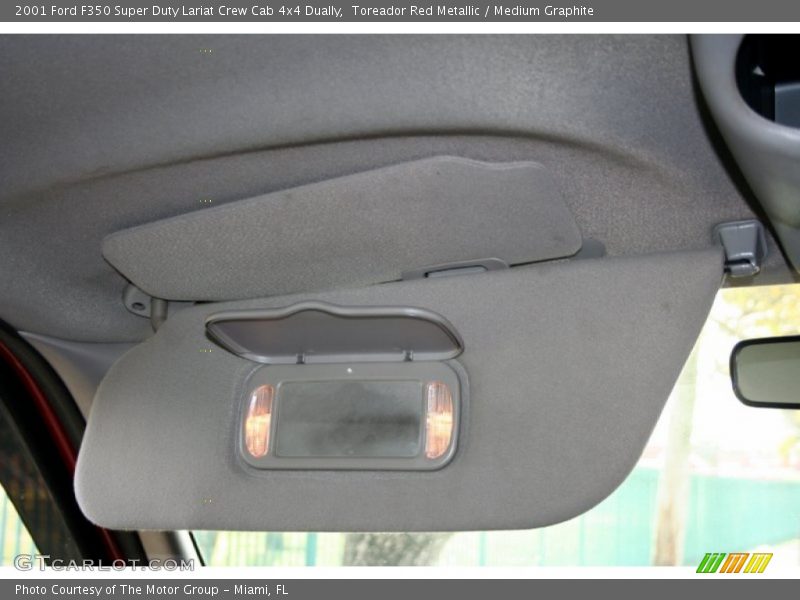 Toreador Red Metallic / Medium Graphite 2001 Ford F350 Super Duty Lariat Crew Cab 4x4 Dually