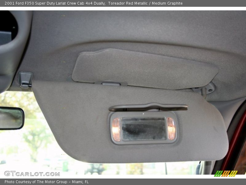 Toreador Red Metallic / Medium Graphite 2001 Ford F350 Super Duty Lariat Crew Cab 4x4 Dually