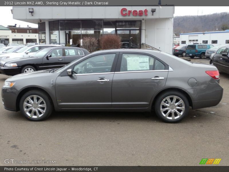 Sterling Gray Metallic / Dark Charcoal 2012 Lincoln MKZ AWD