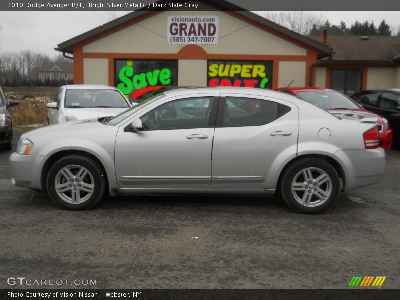 Bright Silver Metallic / Dark Slate Gray 2010 Dodge Avenger R/T