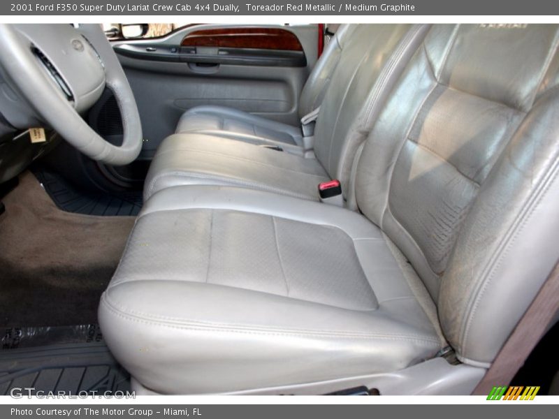 Toreador Red Metallic / Medium Graphite 2001 Ford F350 Super Duty Lariat Crew Cab 4x4 Dually
