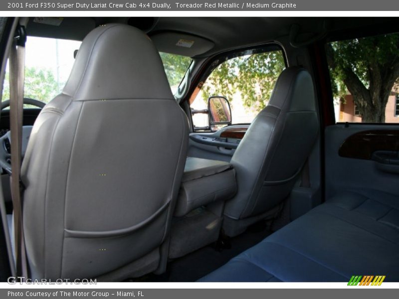 Toreador Red Metallic / Medium Graphite 2001 Ford F350 Super Duty Lariat Crew Cab 4x4 Dually