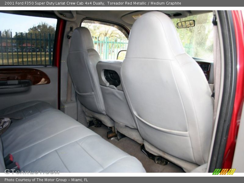 Toreador Red Metallic / Medium Graphite 2001 Ford F350 Super Duty Lariat Crew Cab 4x4 Dually