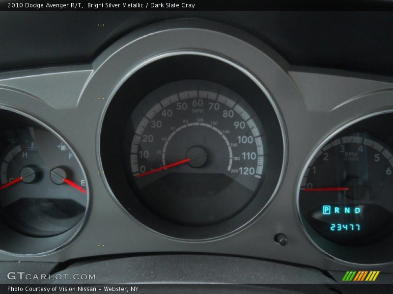 Bright Silver Metallic / Dark Slate Gray 2010 Dodge Avenger R/T