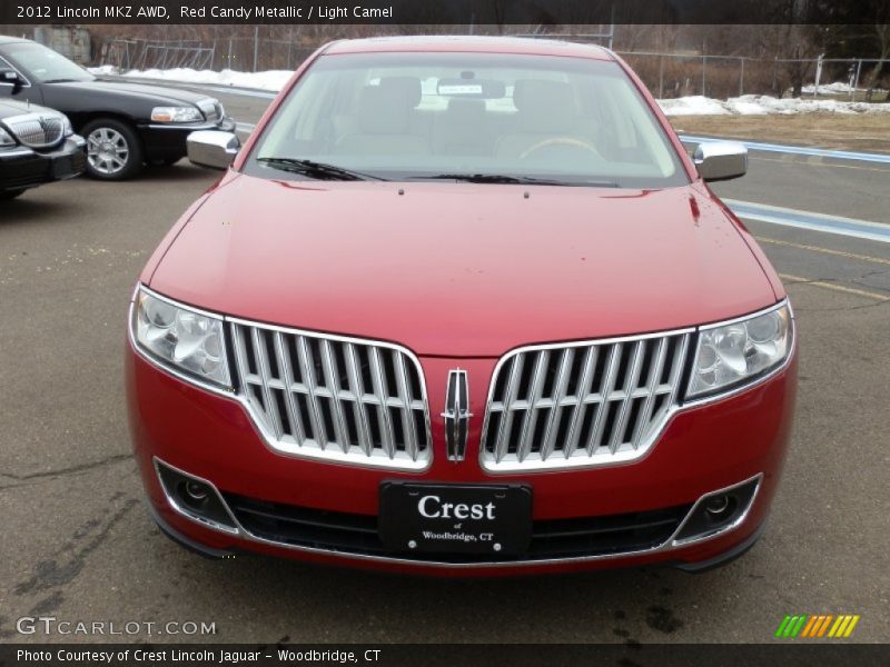 Red Candy Metallic / Light Camel 2012 Lincoln MKZ AWD