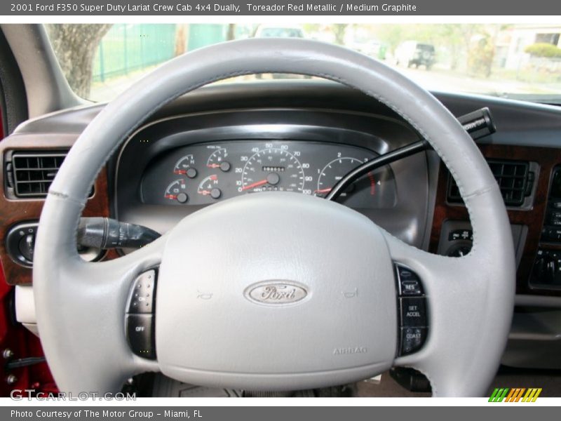 Toreador Red Metallic / Medium Graphite 2001 Ford F350 Super Duty Lariat Crew Cab 4x4 Dually