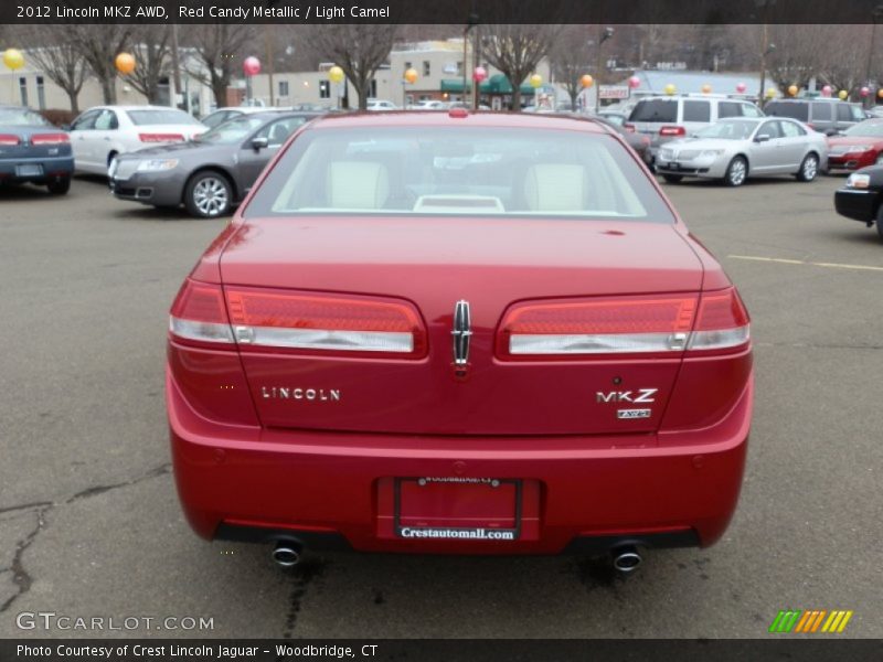 Red Candy Metallic / Light Camel 2012 Lincoln MKZ AWD