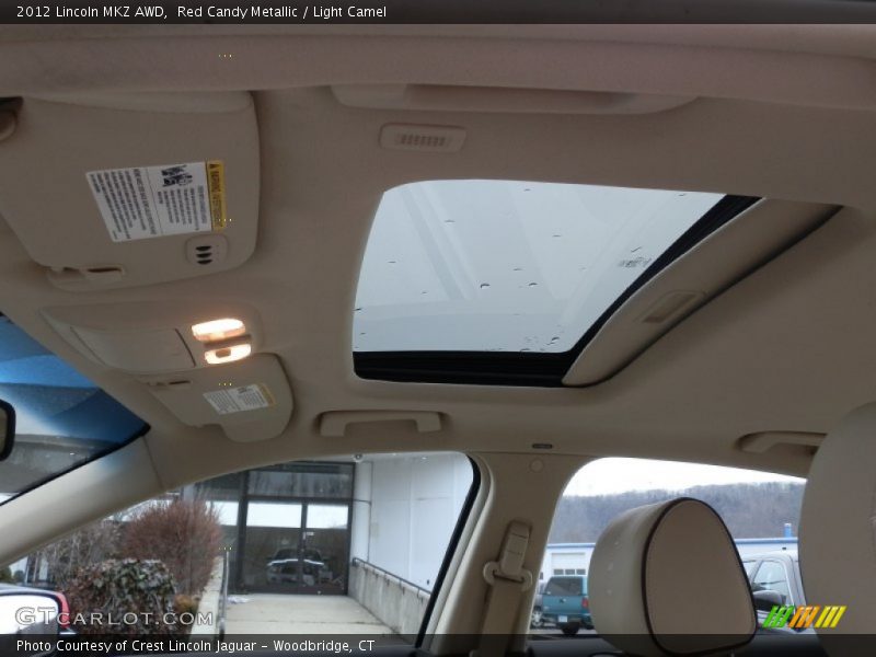 Red Candy Metallic / Light Camel 2012 Lincoln MKZ AWD