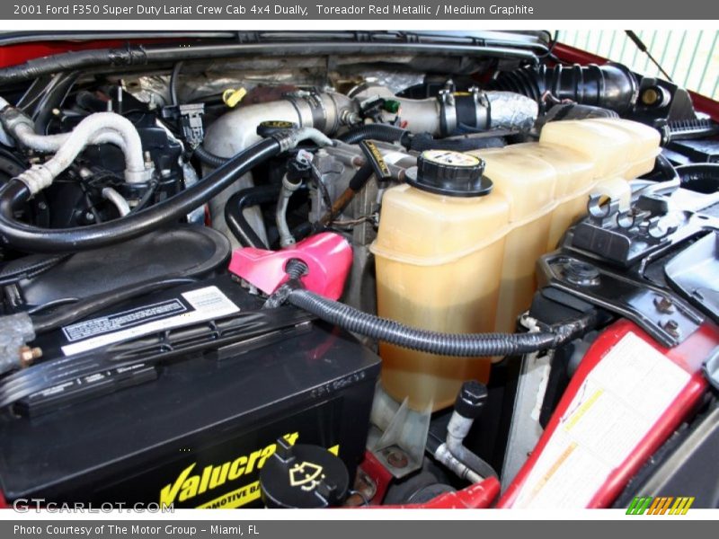 Toreador Red Metallic / Medium Graphite 2001 Ford F350 Super Duty Lariat Crew Cab 4x4 Dually