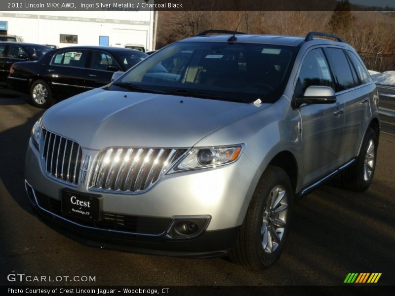 Ingot Silver Metallic / Charcoal Black 2012 Lincoln MKX AWD