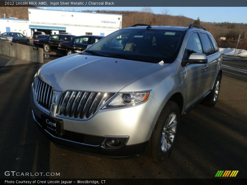 Ingot Silver Metallic / Charcoal Black 2012 Lincoln MKX AWD