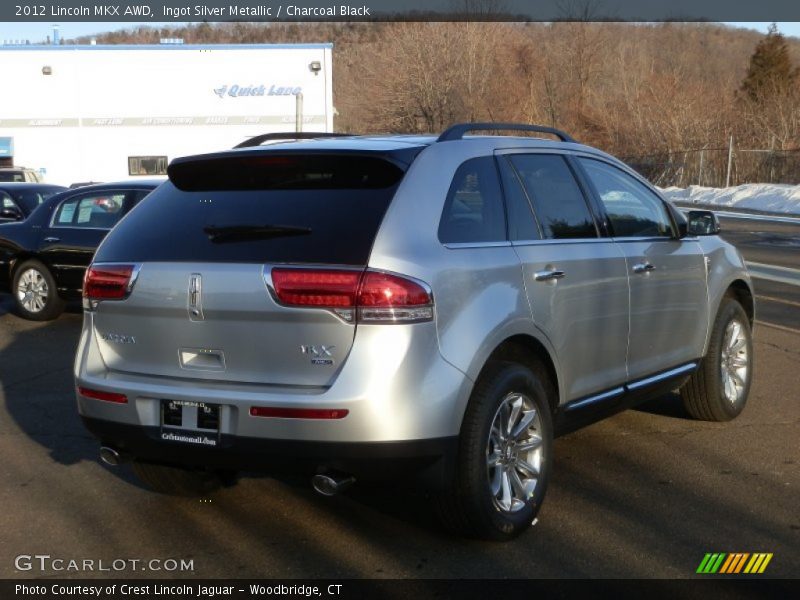 Ingot Silver Metallic / Charcoal Black 2012 Lincoln MKX AWD