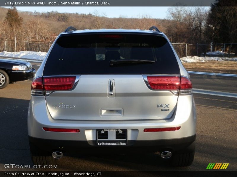 Ingot Silver Metallic / Charcoal Black 2012 Lincoln MKX AWD