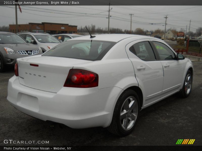 Bright White / Black 2011 Dodge Avenger Express