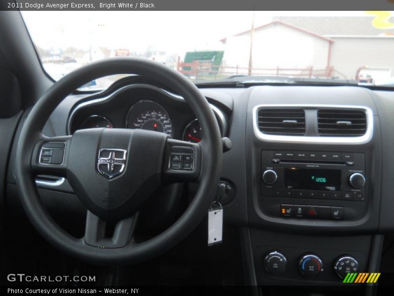 Bright White / Black 2011 Dodge Avenger Express