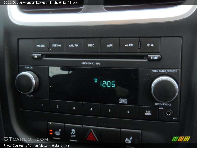Bright White / Black 2011 Dodge Avenger Express