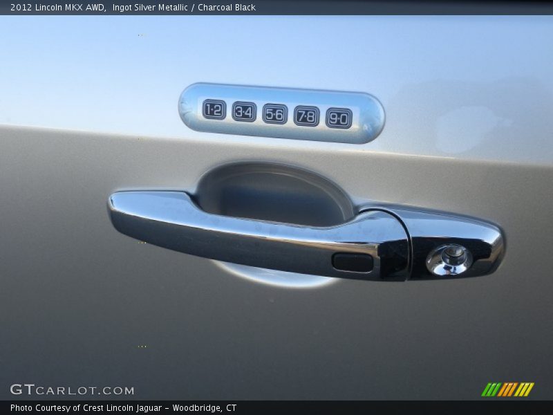 Ingot Silver Metallic / Charcoal Black 2012 Lincoln MKX AWD
