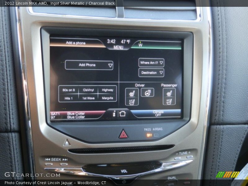 Ingot Silver Metallic / Charcoal Black 2012 Lincoln MKX AWD