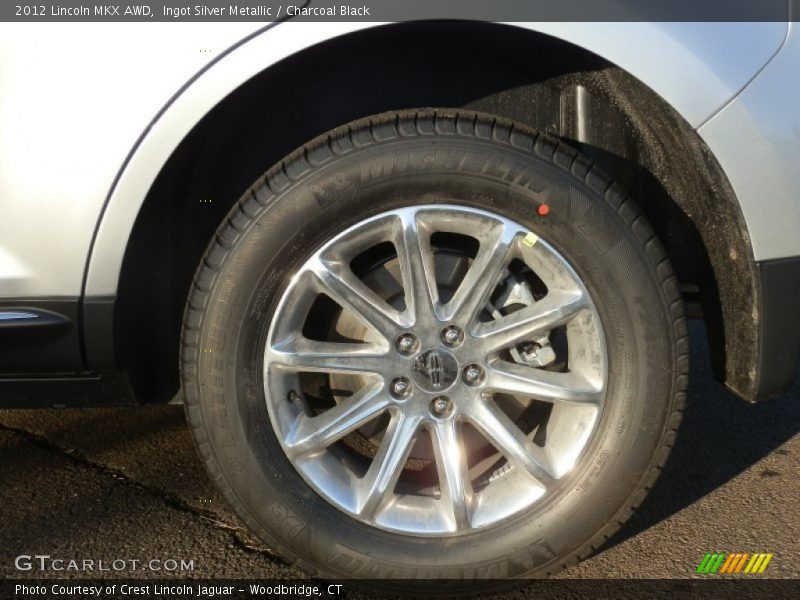 Ingot Silver Metallic / Charcoal Black 2012 Lincoln MKX AWD