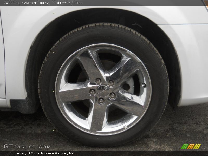 Bright White / Black 2011 Dodge Avenger Express