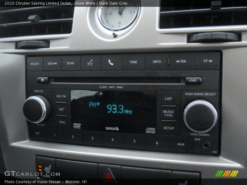 Stone White / Dark Slate Gray 2010 Chrysler Sebring Limited Sedan