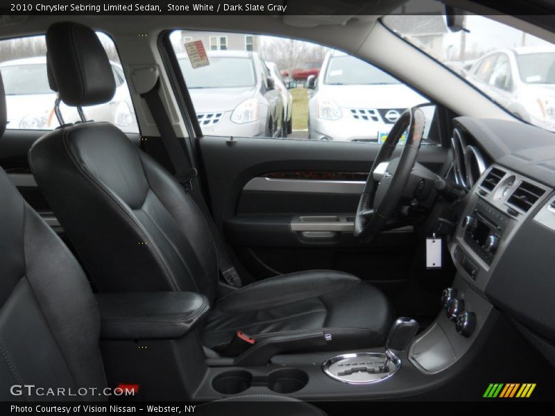 Stone White / Dark Slate Gray 2010 Chrysler Sebring Limited Sedan