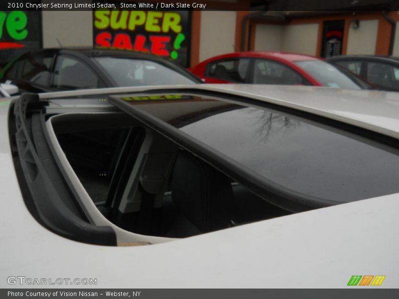 Stone White / Dark Slate Gray 2010 Chrysler Sebring Limited Sedan