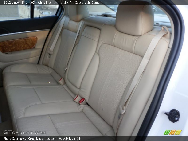 White Platinum Metallic Tri-Coat / Light Camel 2012 Lincoln MKS AWD