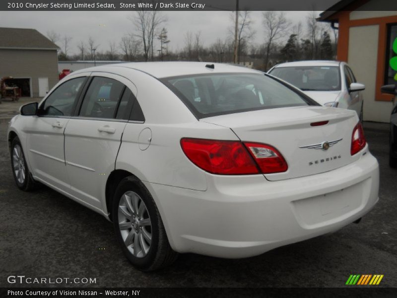 Stone White / Dark Slate Gray 2010 Chrysler Sebring Limited Sedan